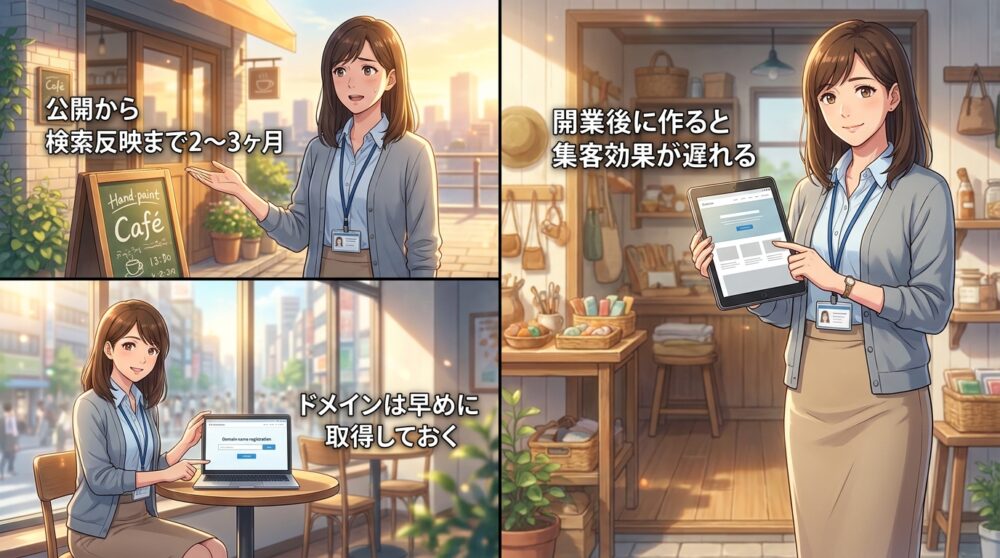 開業後に慌てて作る公式ホームページの弱点