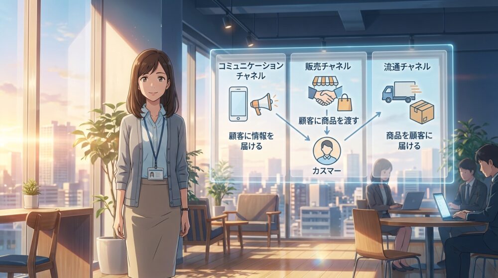 コミュニケーションチャネル・販売チャネル・流通チャネルの違い