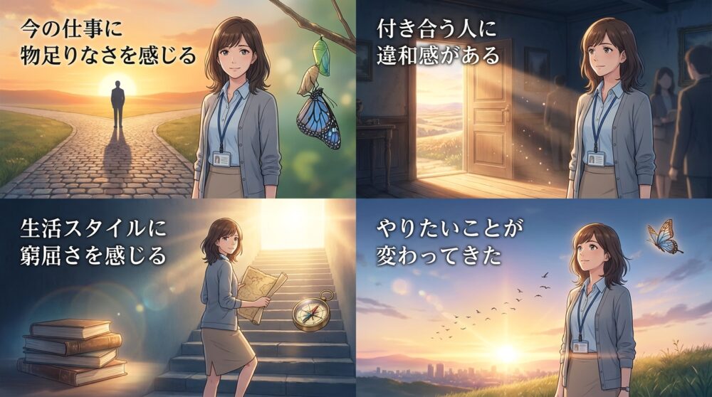 今までの枠から自分があふれ出そうとしている