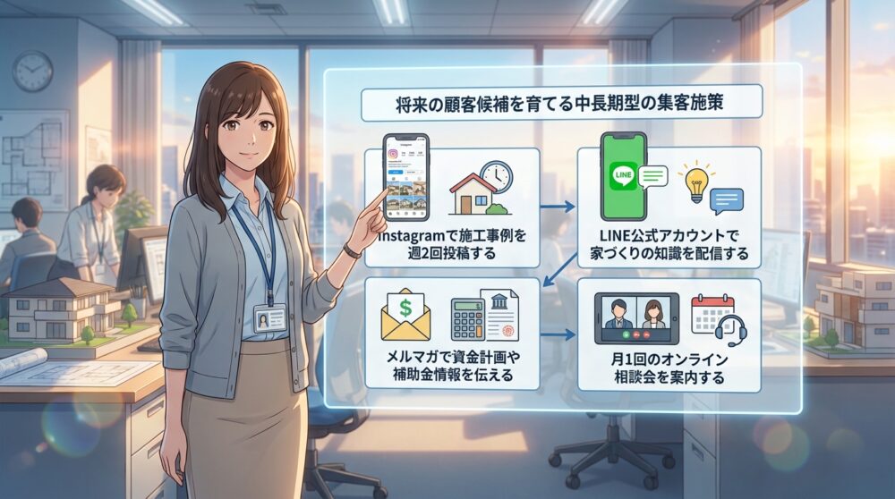 将来の顧客候補を育てる中長期型の集客施策