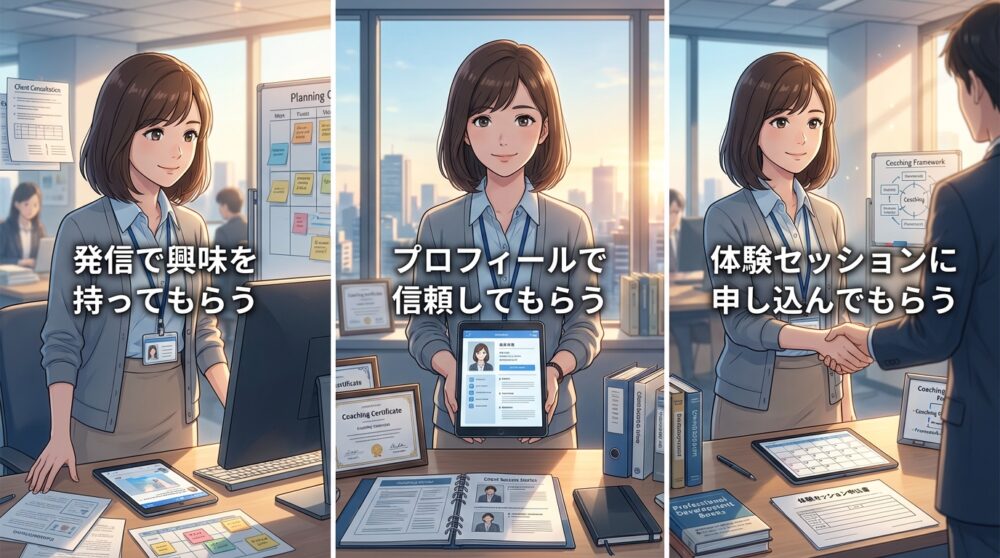 ステップ3：初月から3名のクライアントを獲得できた導線設計