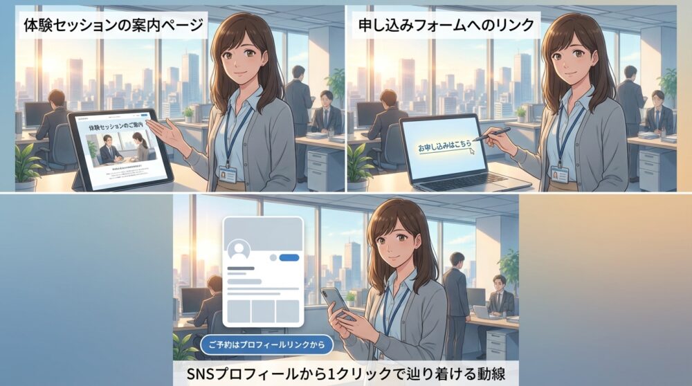初回セッション獲得までの最短ルートを設計しておく
