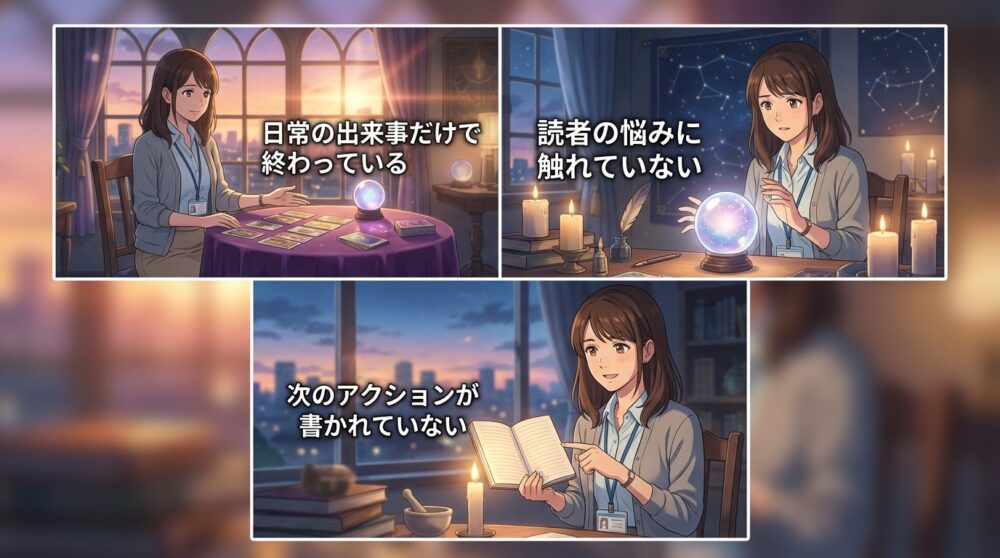 日記になったブログで見込み客が離れていく