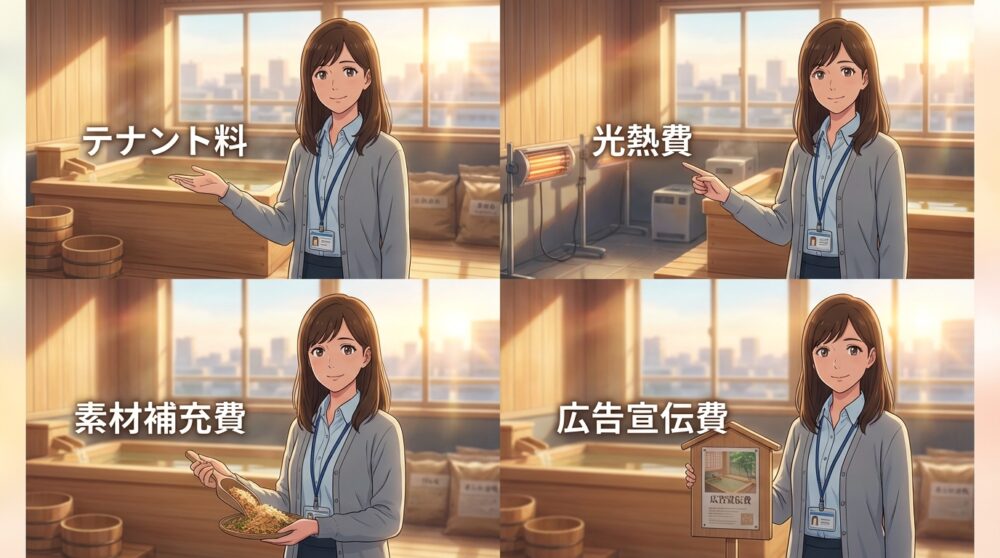 テナント料・人件費・材料費を計算すると見えてくる現実