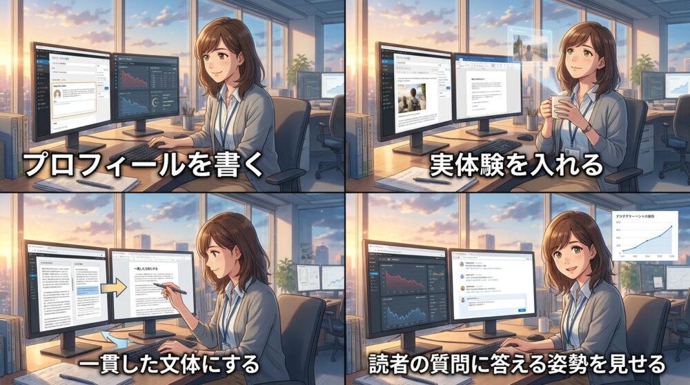 収益化には「信頼」が必要なのに、誰が書いているかが見えない