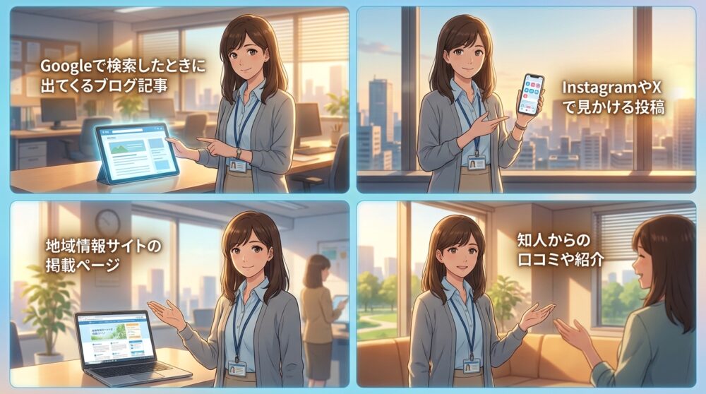 見込み客が「あなたの存在」にたどり着く導線が1本もない状態