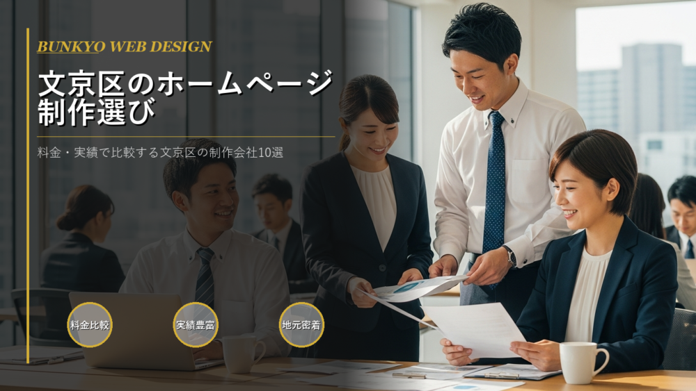 文京区　ホームページ　制作会社　比較