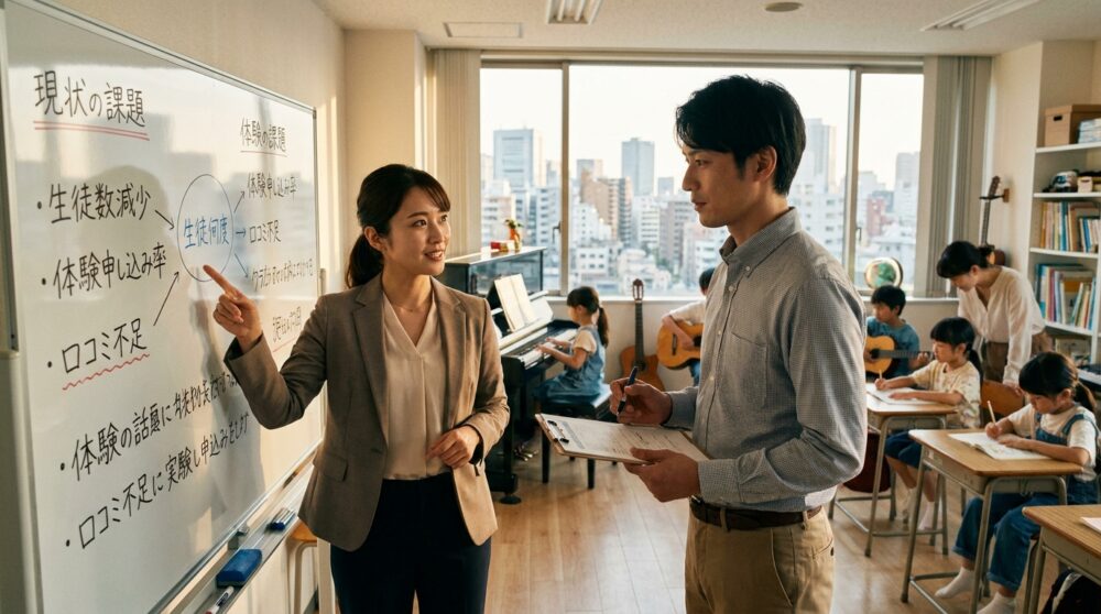 コンサル選びより先に、自分の教室で解決すべき課題を明確にできているか