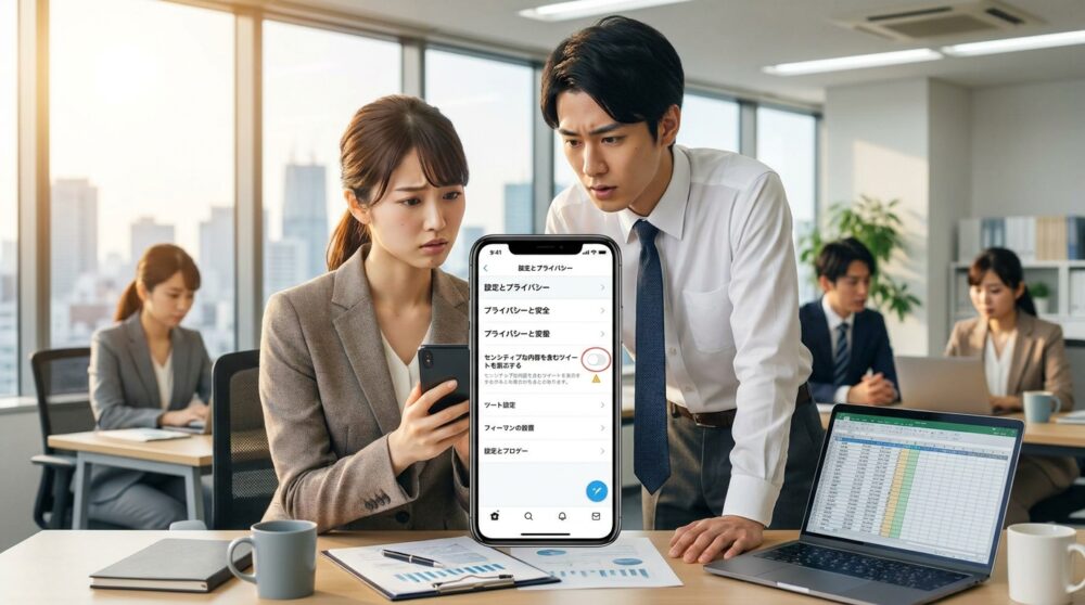 Xセンシティブが解除できないと気づいたら、まず疑うべき3つの原因