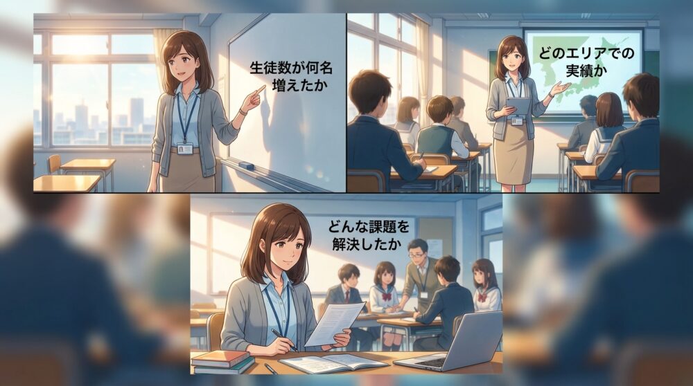 判断軸1：塾の現場経験と実績の有無