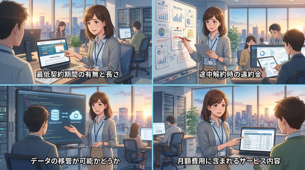 格安制作会社の月額契約には注意しておく