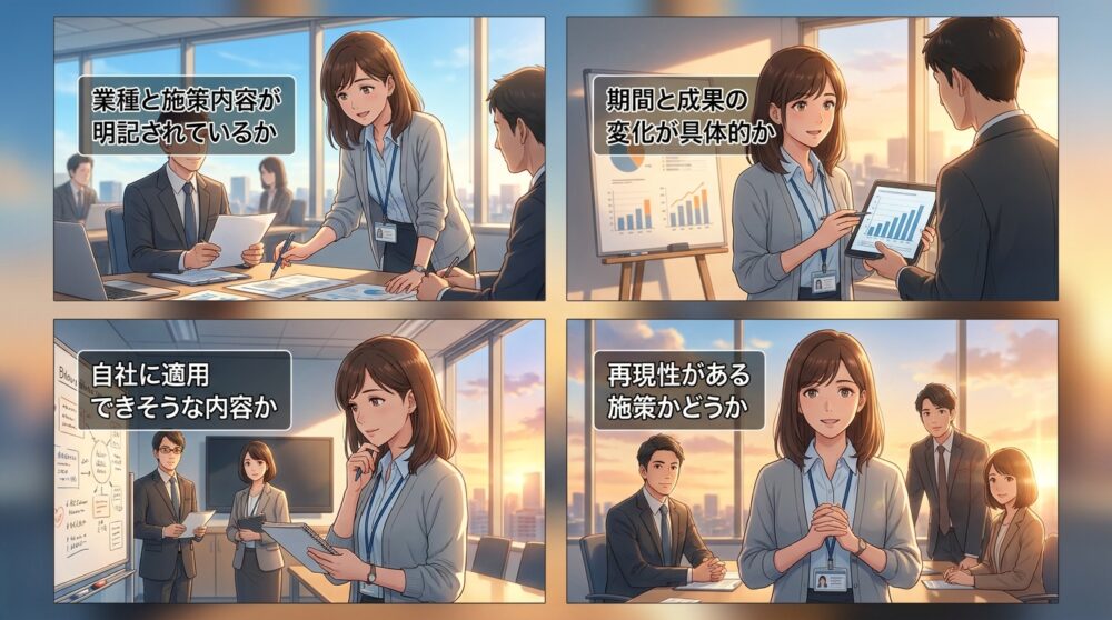 実績の中身を具体的に確認できるか
