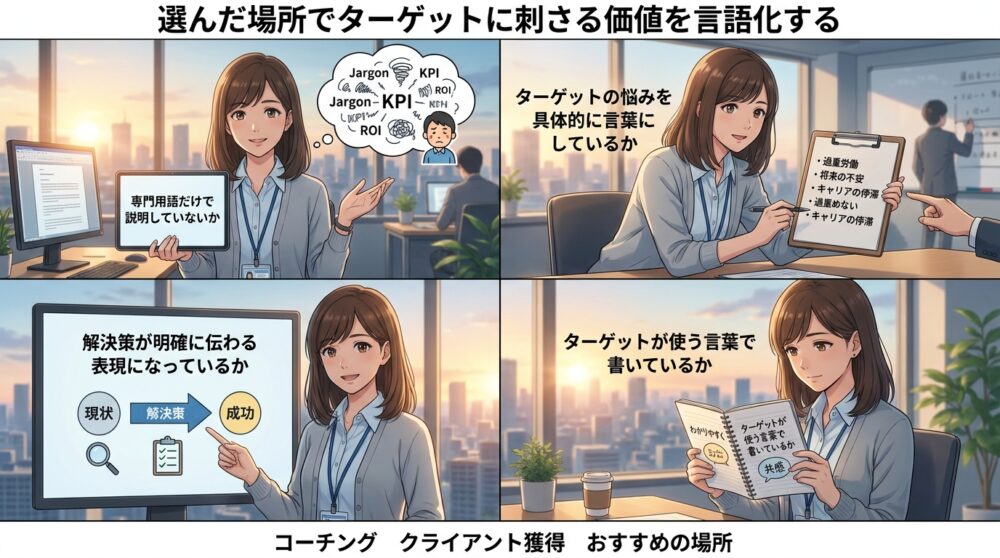 選んだ場所でターゲットに刺さる価値を言語化する