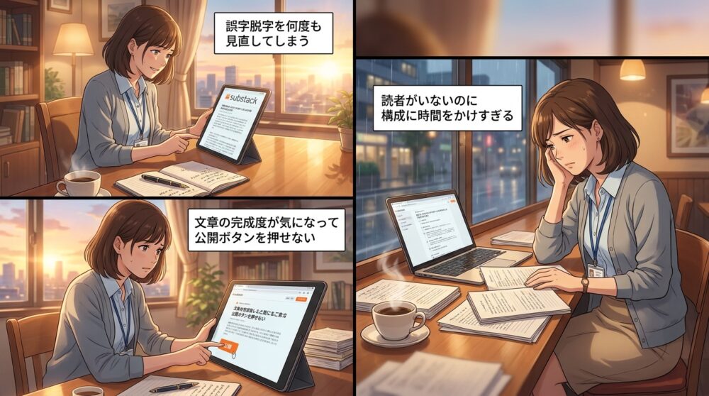 完璧な記事を書こうとして消耗している