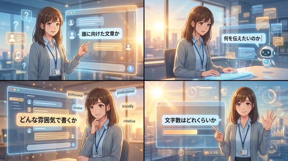 具体的に聞く―「いい感じに」は通じない