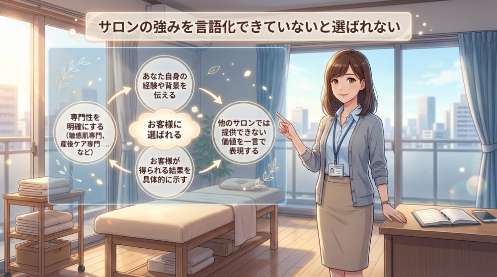 サロンの強みを言語化できていないと選ばれない