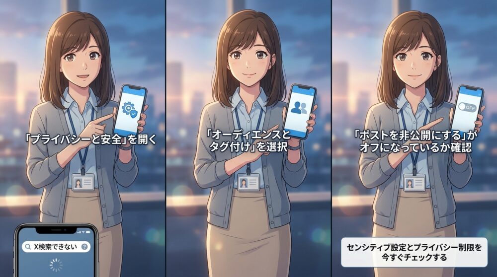 センシティブ設定とプライバシー制限を今すぐチェックする