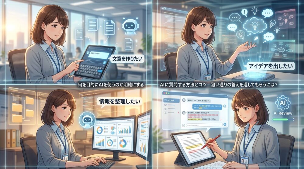 何を目的にAIを使うのか明確にする