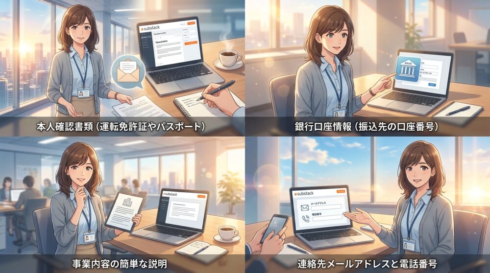 Stripeアカウント作成に必要な書類と情報