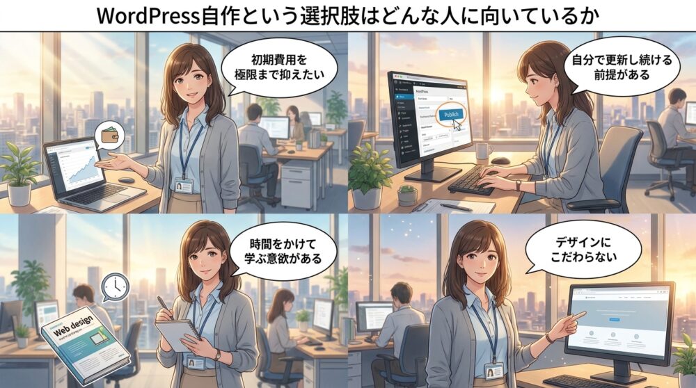 WordPress自作という選択肢はどんな人に向いているか