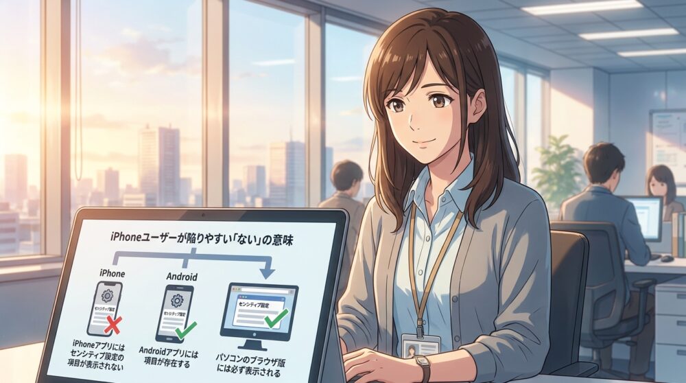 iPhoneユーザーが陥りやすい「ない」の意味