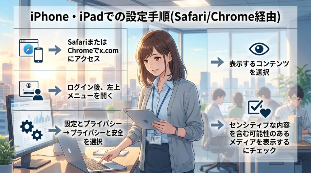 iPhone・iPadでの設定手順(Safari/Chrome経由)