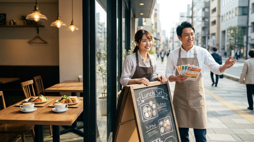 【オフライン】店頭看板・チラシ・声かけで周辺認知を高める方法