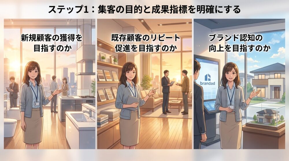 ステップ1:集客の目的と成果指標を明確にする