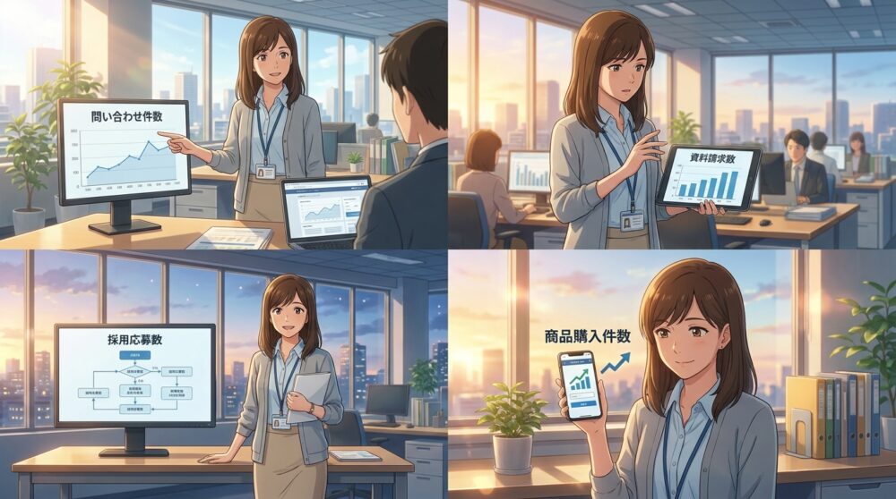 ホームページで達成したいゴールを数値で言語化しておく