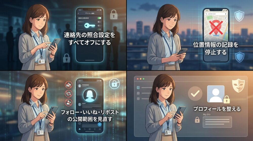 身バレ防止は