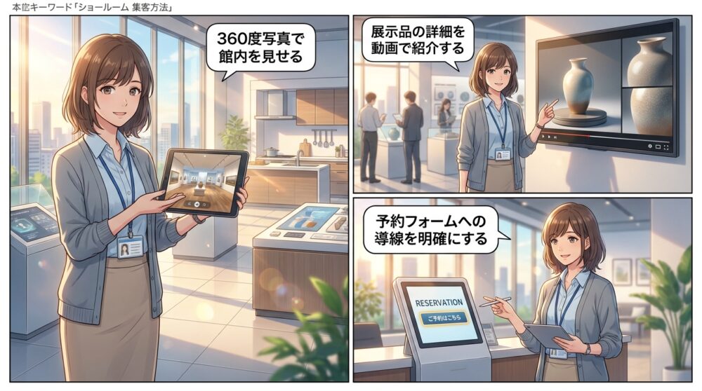 デジタルショールームで事前体験を提供し来場意欲を高める