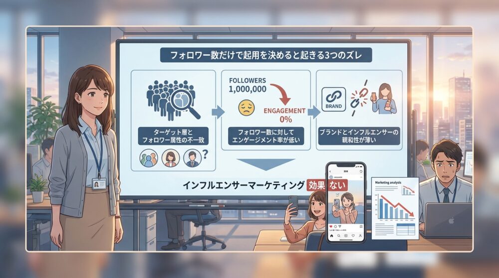 フォロワー数だけで起用を決めると起きる3つのズレ