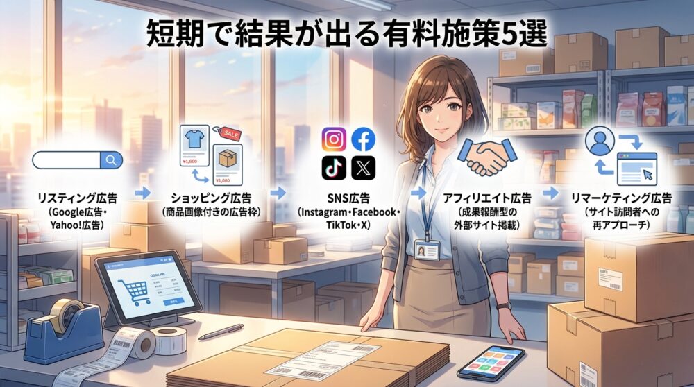 短期で結果が出る有料施策5選