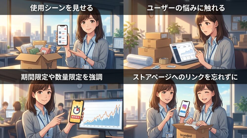 InstagramとXで商品を拡散させる投稿の型