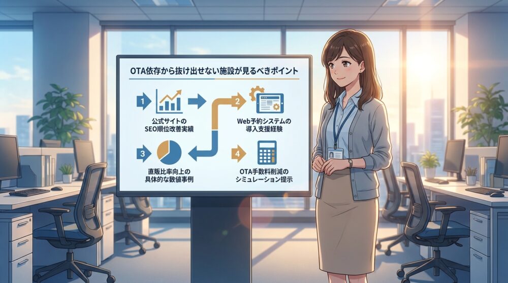 OTA依存から抜け出せない施設が見るべきポイント