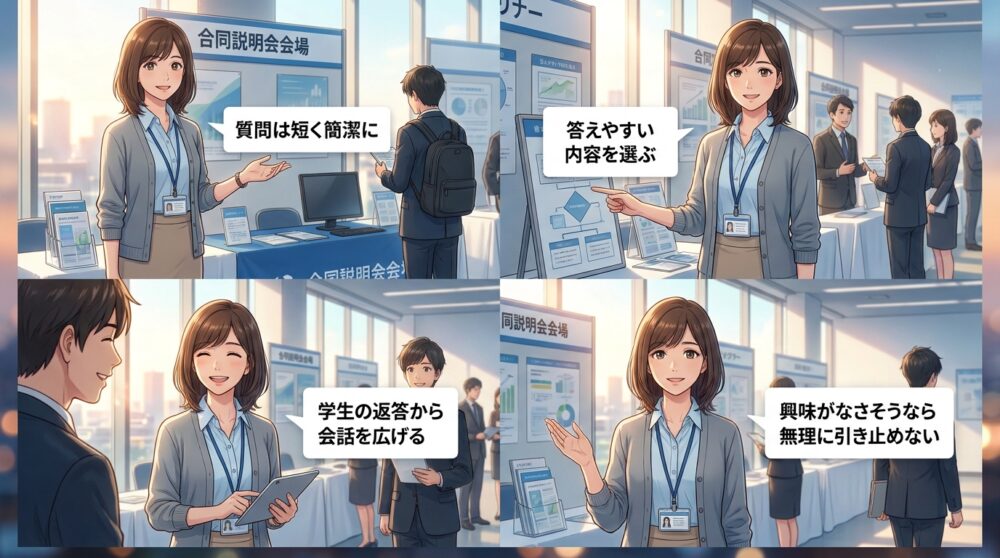 ファーストコンタクトで足を止める質問型の声かけ