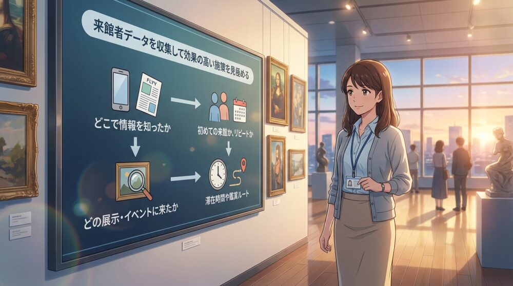 来館者データを収集して効果の高い施策を見極める