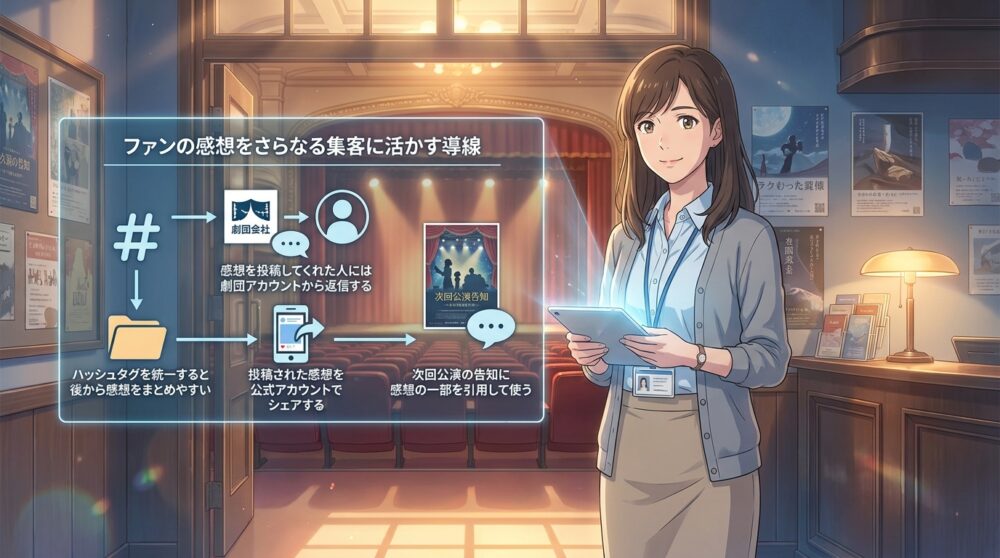 ファンの感想をさらなる集客に活かす導線