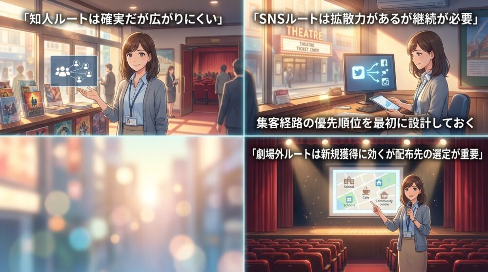 集客経路の優先順位を最初に設計しておく