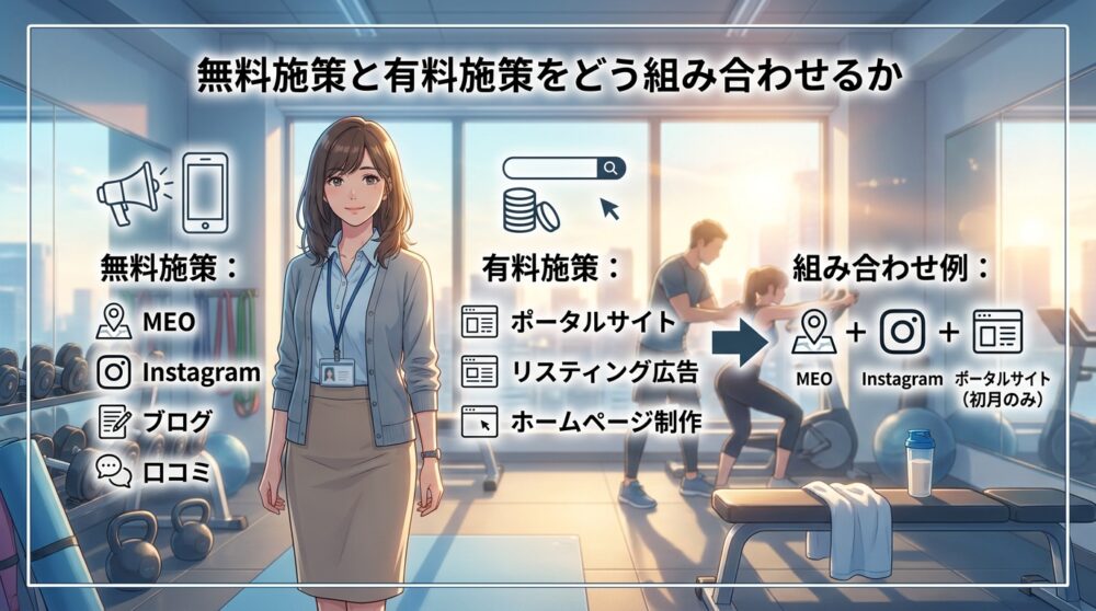 無料施策と有料施策をどう組み合わせるか