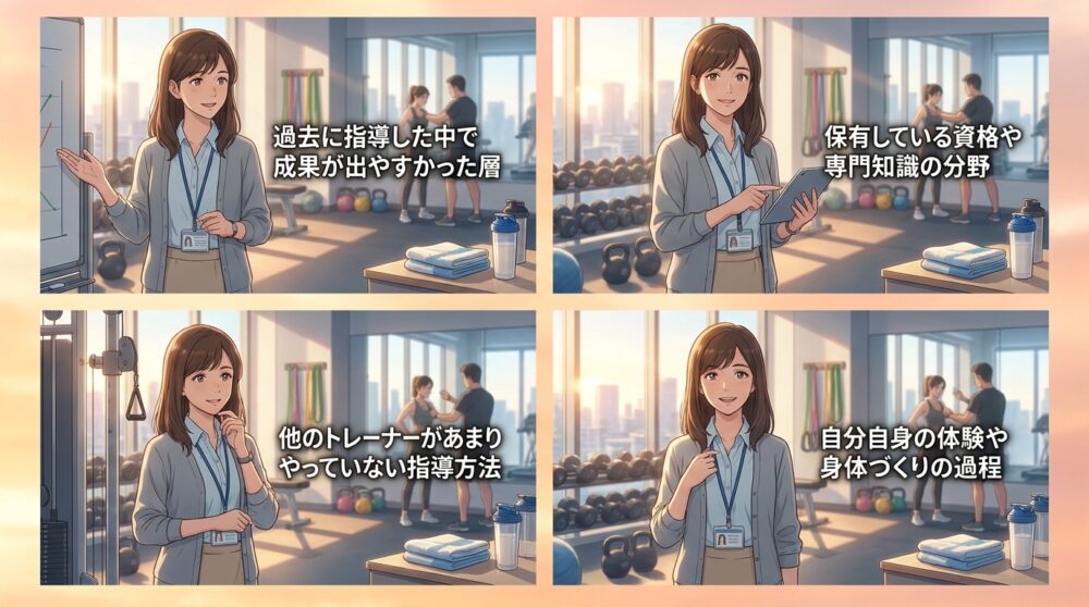 競合調査と自分の強みを言語化する準備が必要になる