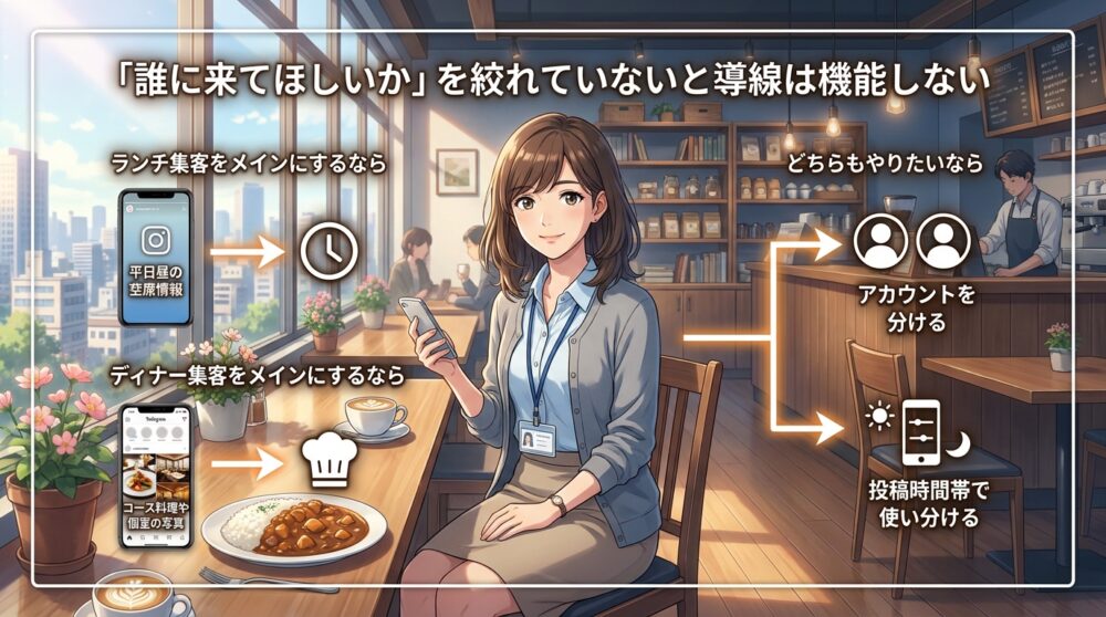 「誰に来てほしいか」を絞れていないと導線は機能しない