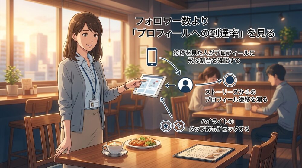 フォロワー数より「プロフィールへの到達率」を見る