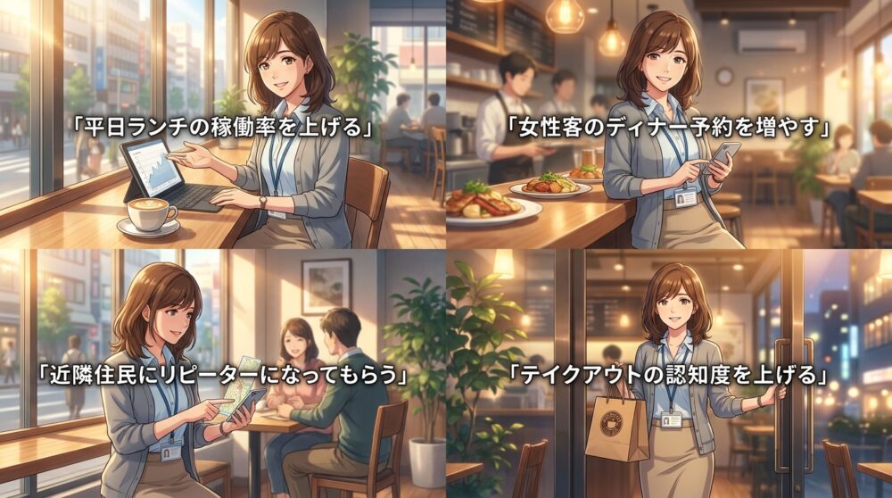 目的とターゲットを明確にする
