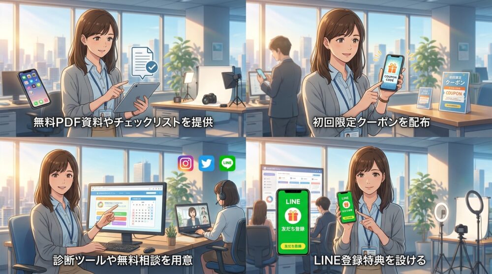 リードマグネットで見込み客を集める仕組み