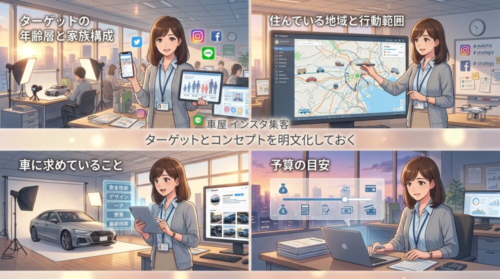 ターゲットとコンセプトを明文化しておく