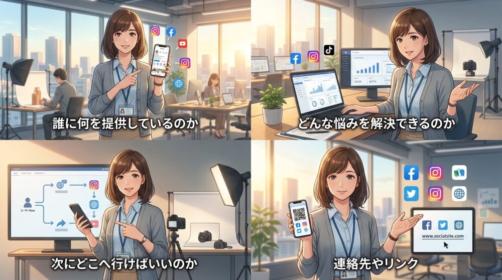ステップ1:プロフィールを「次の行動」へ誘導する設計に変える