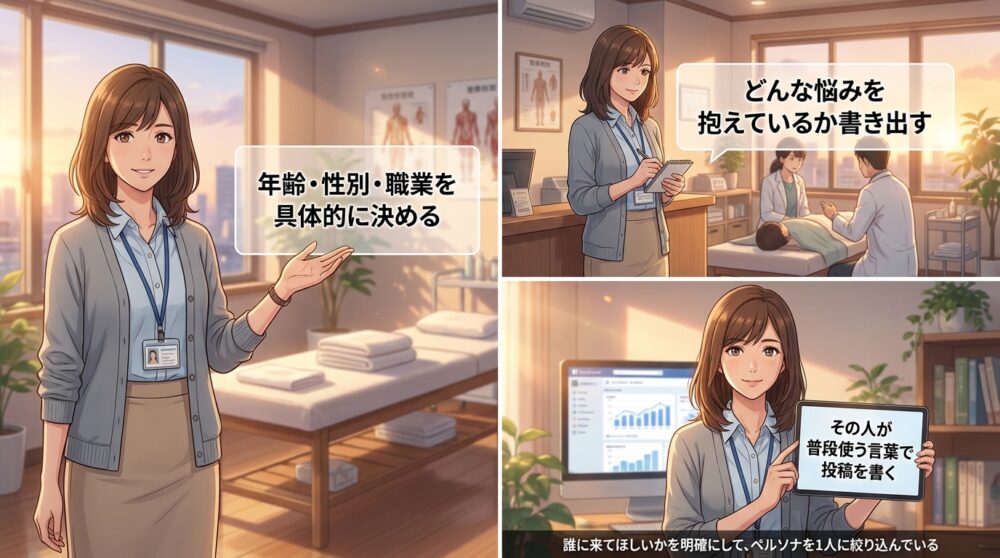 誰に来てほしいかを明確にして、ペルソナを1人に絞り込んでいる