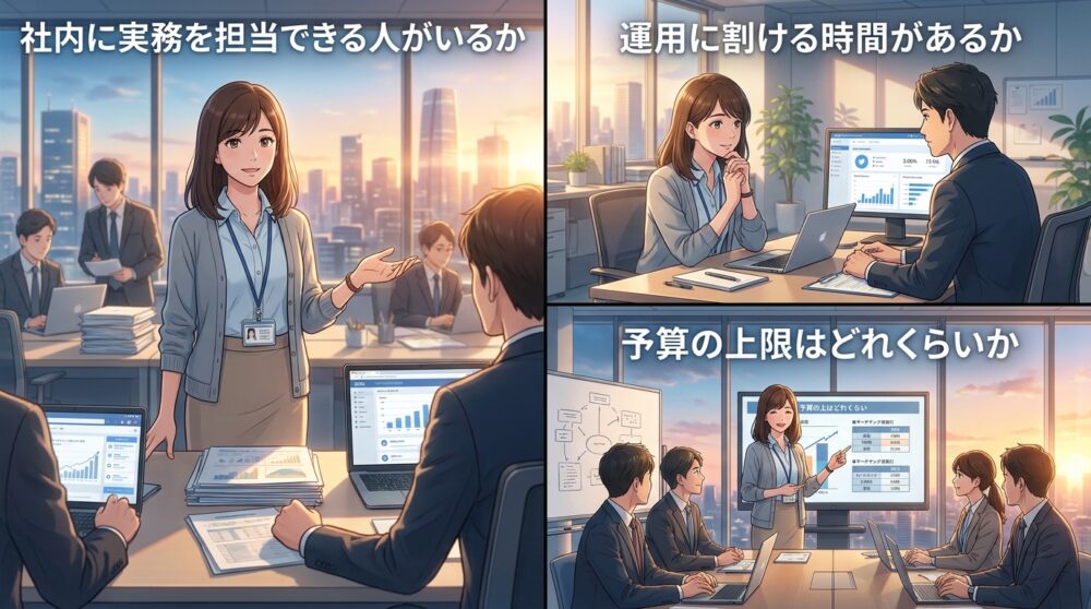 自社の状況で使い分ける判断軸
