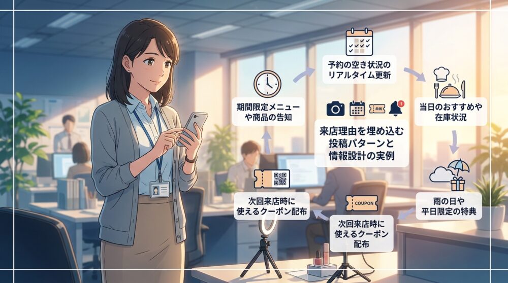 来店理由を埋め込む投稿パターンと情報設計の実例